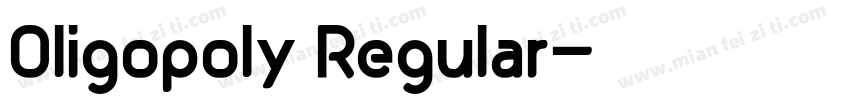 Oligopoly Regular字体转换